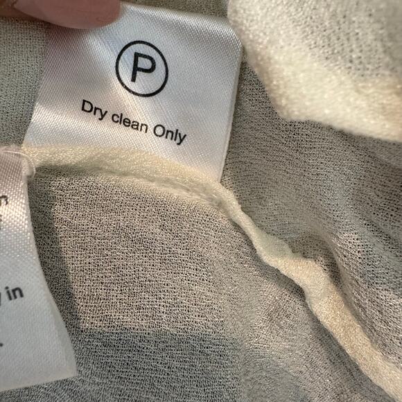 Rococo Sand X Revolve Tie Dye Faux Wrap Metallic Threads Sheer Mini Dress Large - Picture 11 of 14